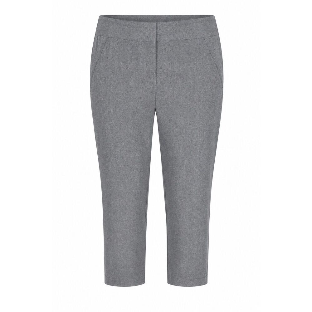 Ann Taylor Loft Marisa Womens Size 8 Ankle Cropped Dress Pants Flat Front Gray